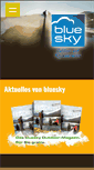 Mobile Screenshot of bluesky-outdoor.de